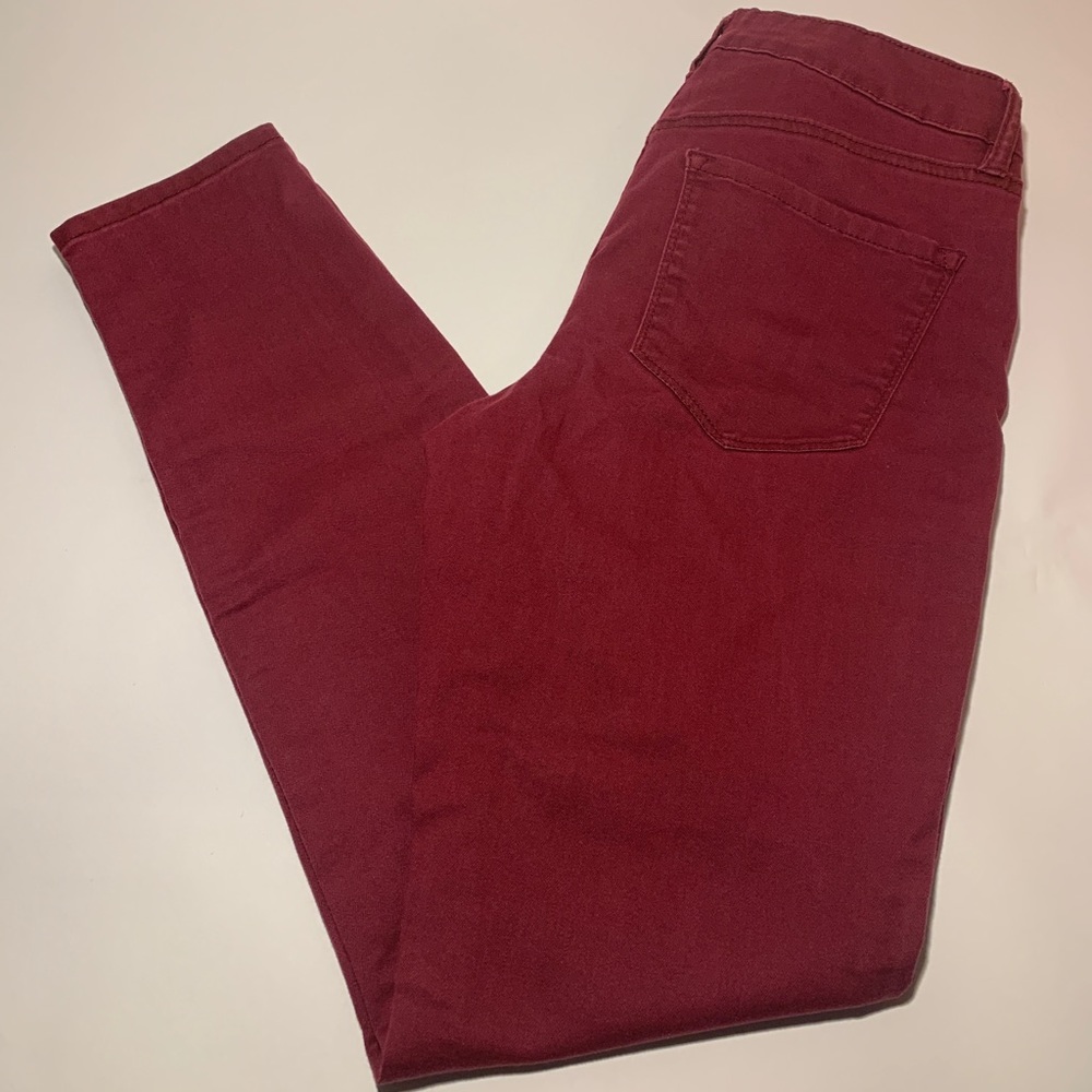 Maroon Skinny Jeans